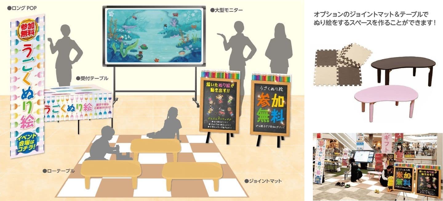 うごくぬり絵イベントセット内容