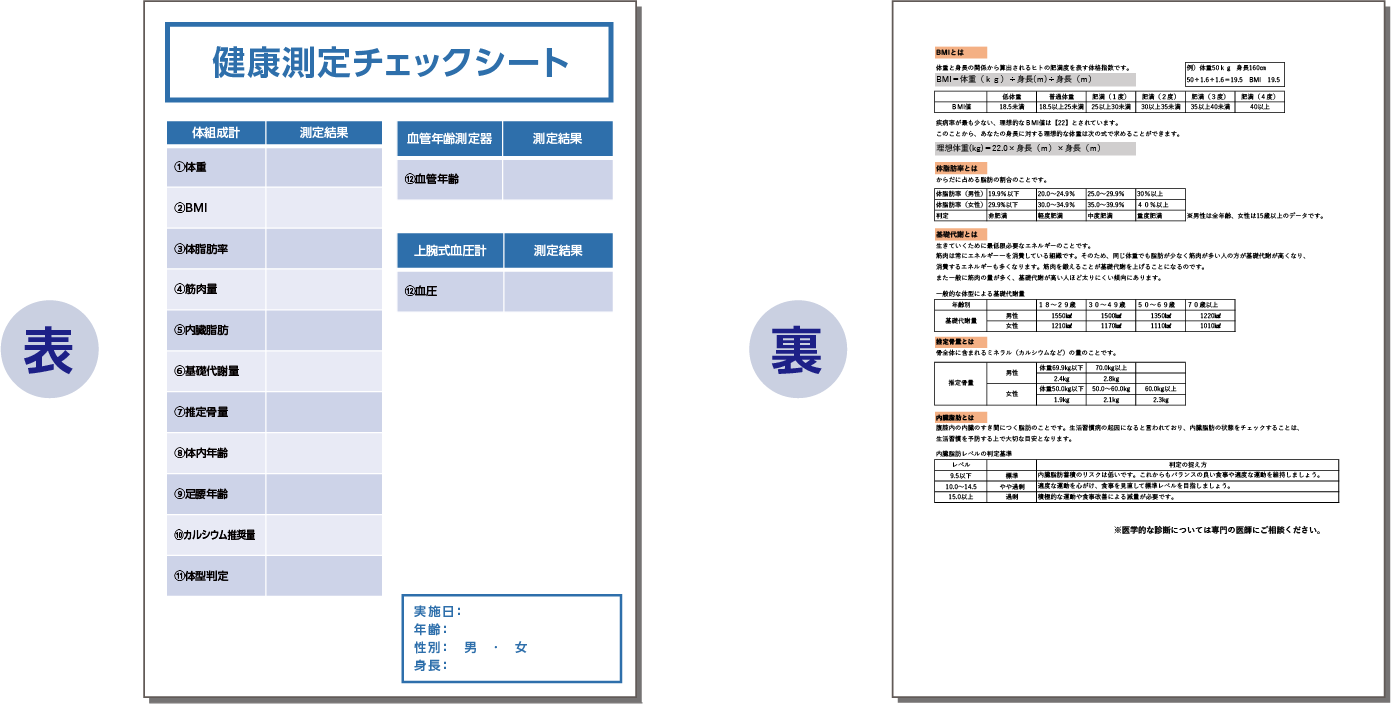 チェックシート