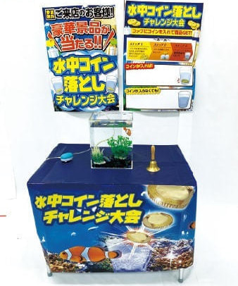 水中コイン落とし（ミニ）設置イメージ
