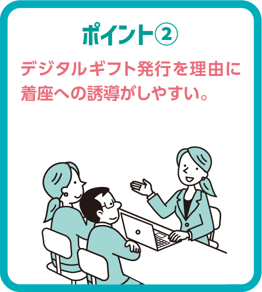 QRギフト×エアー抽選機連動イベント_ポイント2