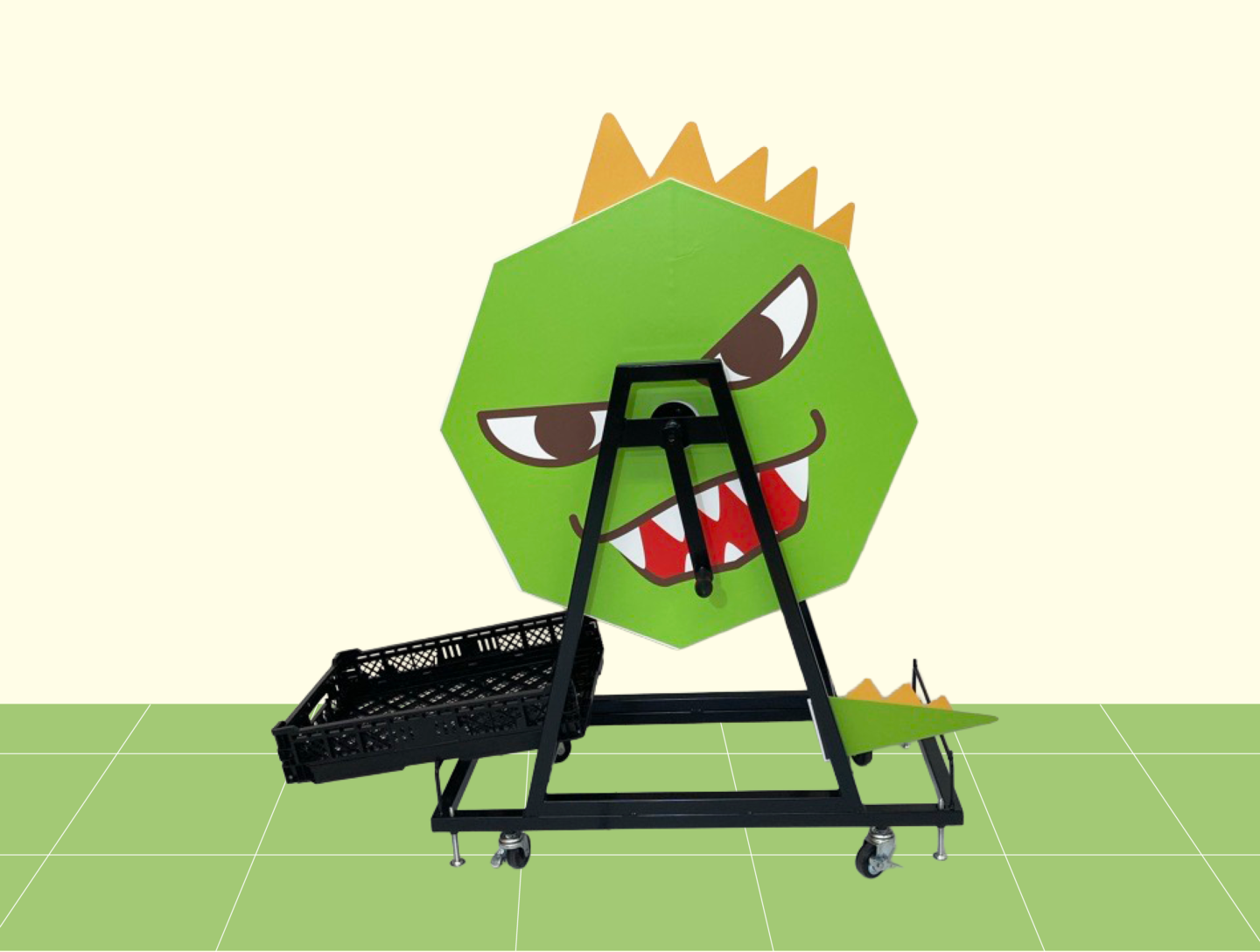 ジャンボガラポン ペタッと装飾【がらっぽ】設置イメージ