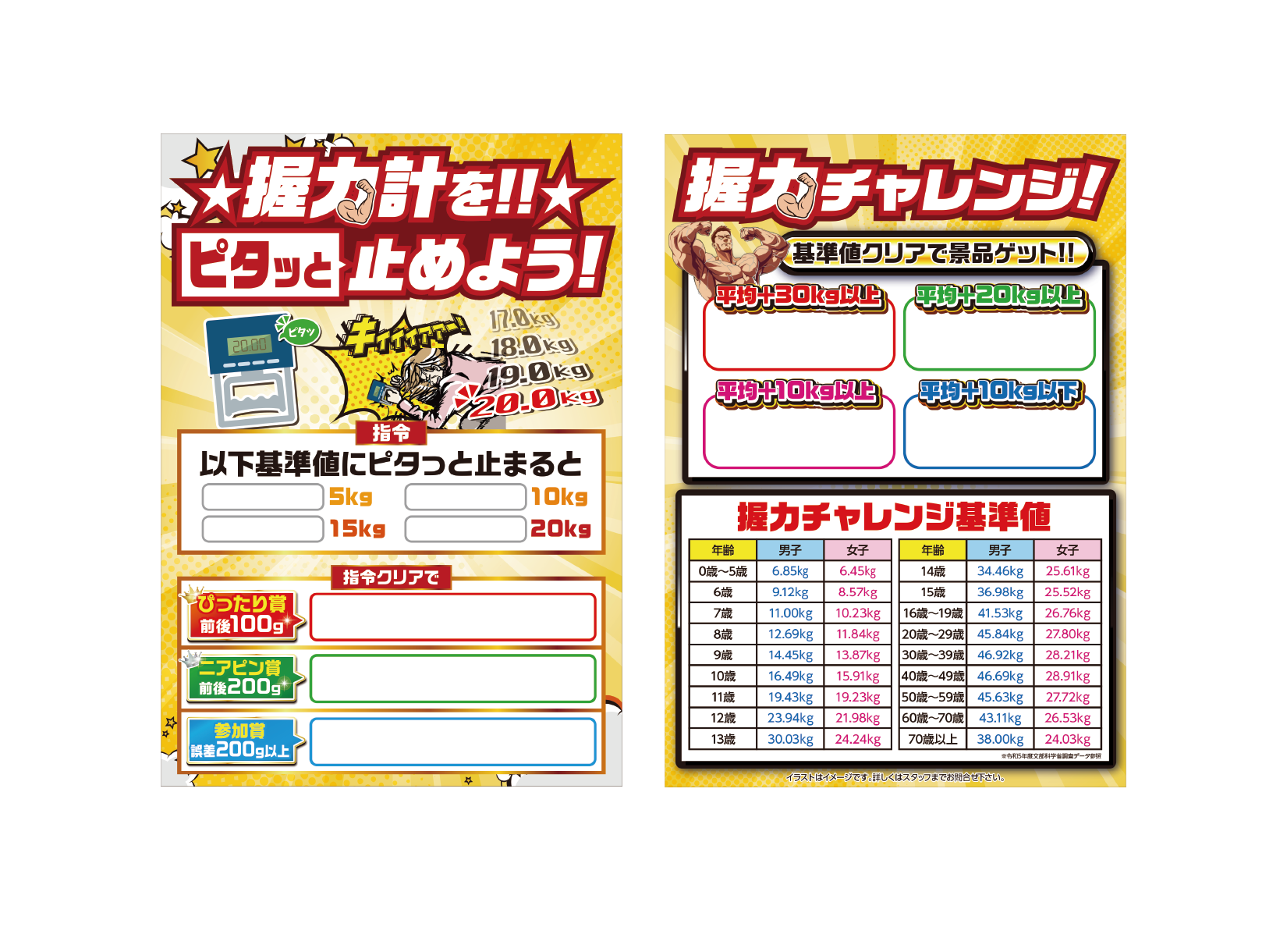 握力チャレンジ　A1パネル